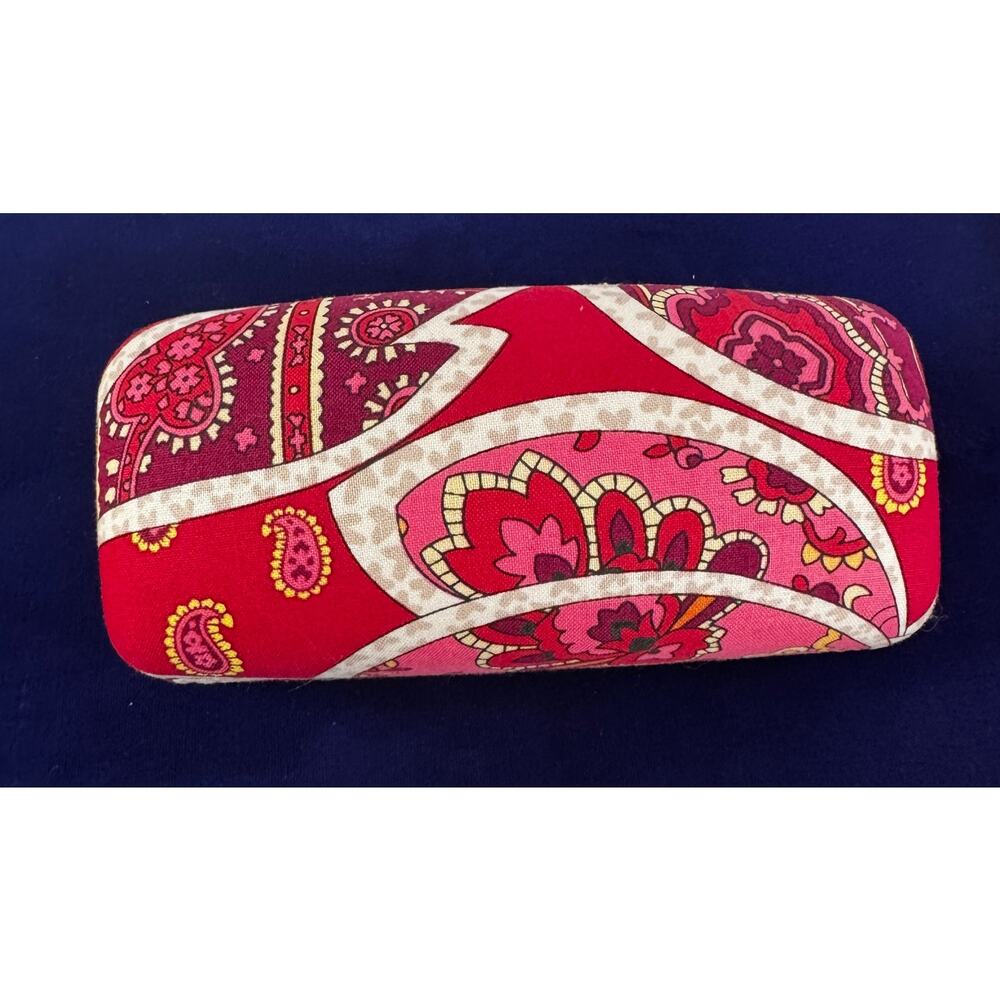 Vera Bradley RETIRED Rosy Posies hard eyeglass sunglass case